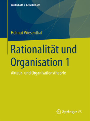 cover image of Rationalität und Organisation 1